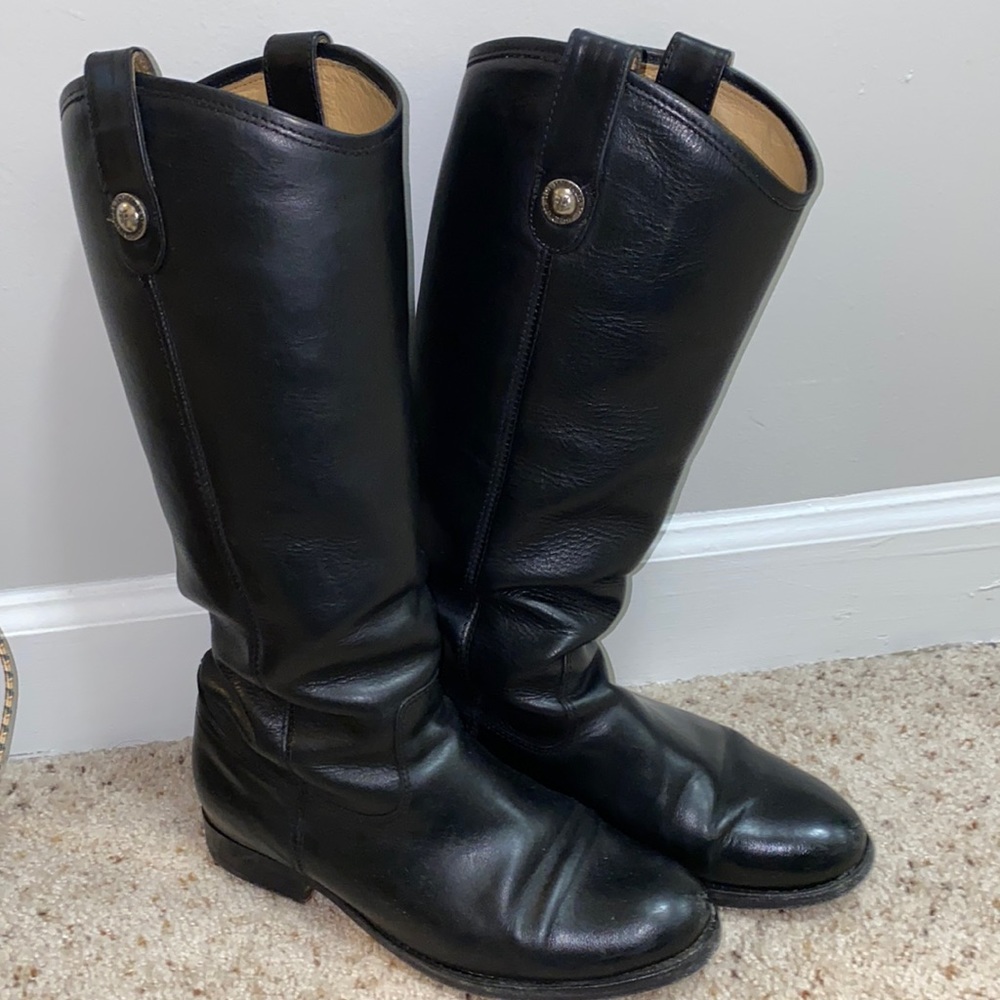 Frye Black Melissa Button Boot